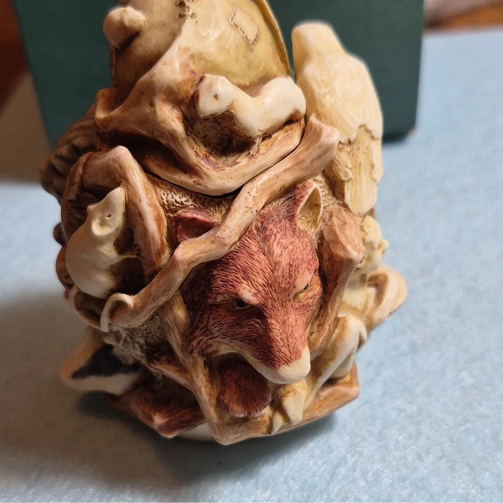 HARMONY KINGDOM Treasure Jests Greenman's Briar 2004 Resin Trinket Boxed